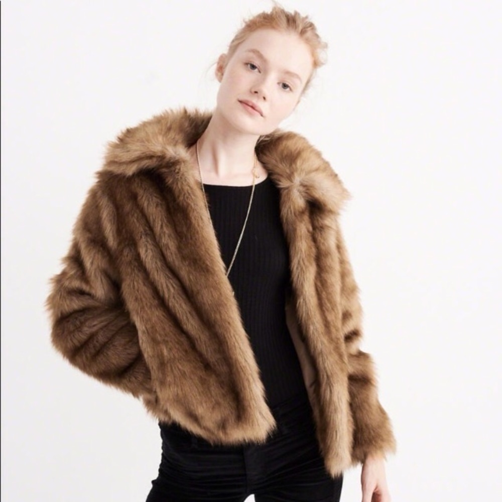 A&F Faux Fur Jacket